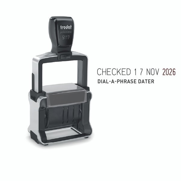 Trodat Professional 5117 Self-Inking Dater Stamp