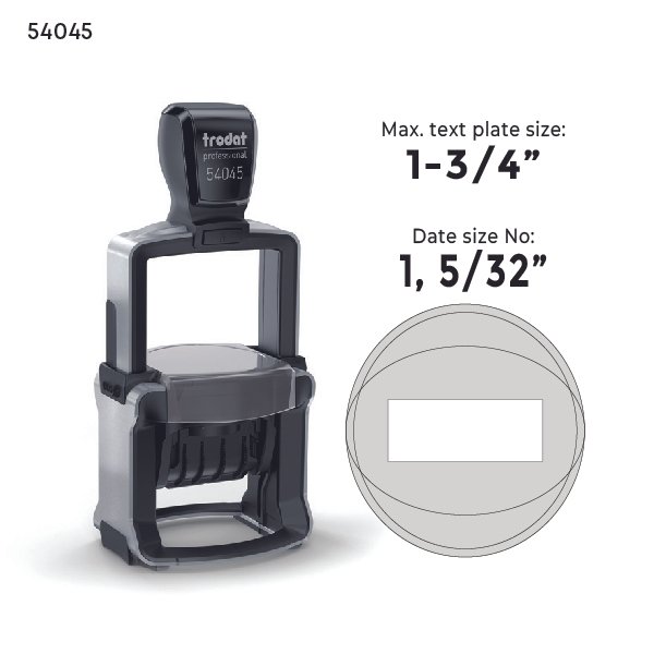 Trodat Professional 54045 Self-Inking Dater Stamp