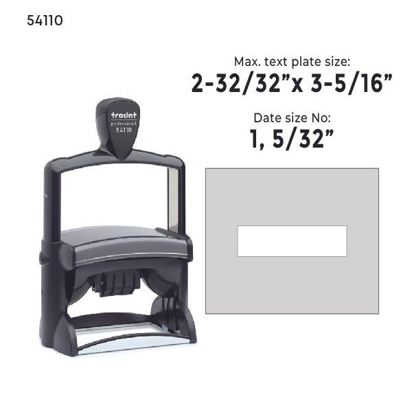 Trodat Professional 54110 Self-Inking Dater Stamp