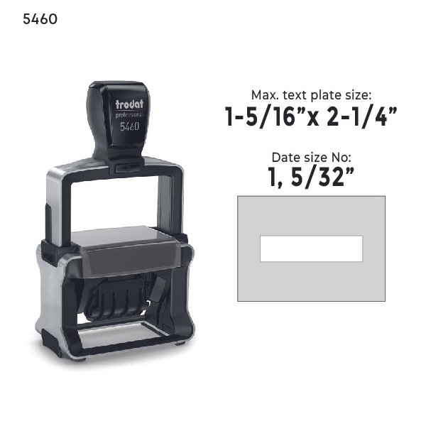 Trodat 5460 Self-Inking Dater Stamp