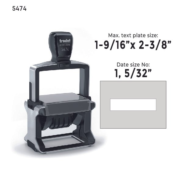 Trodat Professional 5474 Self-Inking Dater Stamp