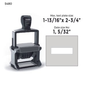 Trodat Professional 5480 Self-Inking Dater Stamp