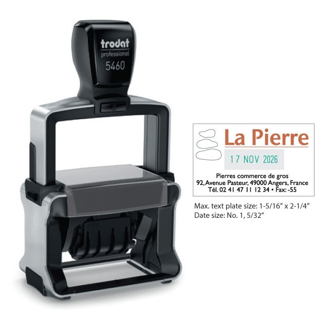 Trodat 5460 Self-Inking Dater Stamp
