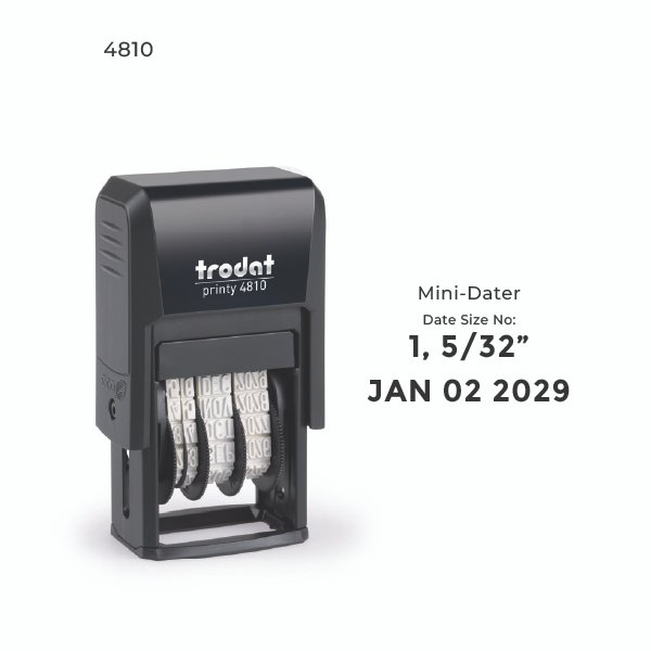 Trodat 4810 Printy Dater Stamp