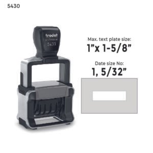 Trodat Professional 5430 Self-Inking Dater Stamp