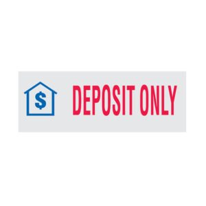 Deposit Only Stock Rubber Stamps