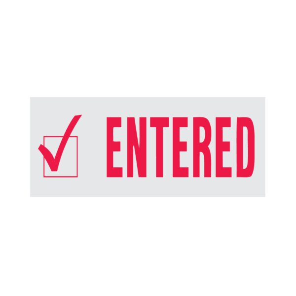 ENTERED Rubber Stamp - Image 2