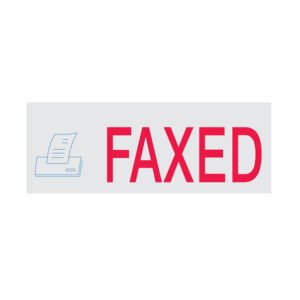 FAXED Rubber Stamp