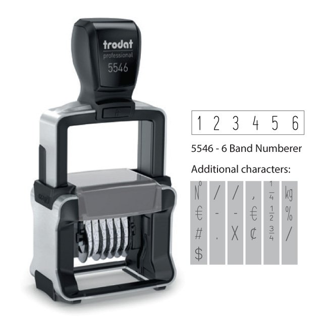 Trodat Professional 5546 Self-Inking Numberer Stamp