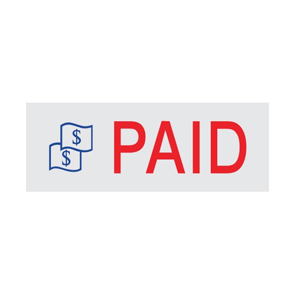 PAID Rubber Stamp