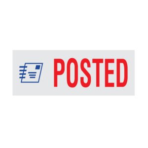 Posted-Stock- Rubber Stamp