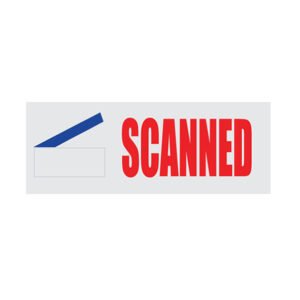 Scanned Stock Rubber Stamp