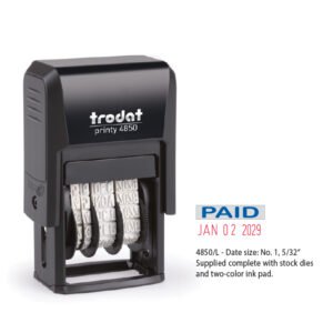 Trodat Printy 4850/4L Self Inking Date Stamp