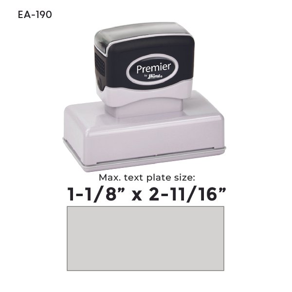 Shiny Premier EA-190 Pre-Inked Stamp