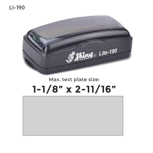 Shiny LI-190 Lite Pre-Inked Stamp