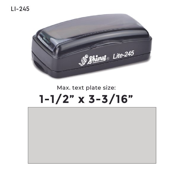 Shiny LI-245 Lite Pre-Inked Stamp