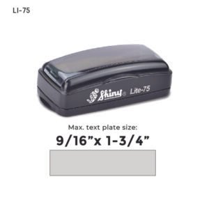 Shiny LI-75 Lite Pre-Inked Stamp