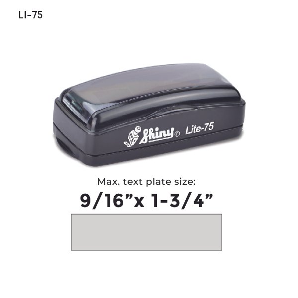 Shiny LI-75 Lite Pre-Inked Stamp